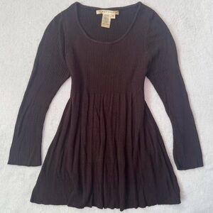 VTG 2000s Brown Babydoll Top, Knit Sweater Top